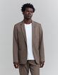 Men's chestnut suit jacket-6