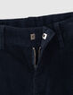 Boys’ navy corduroy COMBAT trousers-6