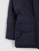 Boys’ 2-in-1 navy parka and colour block padded jacket-6