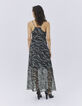 Women’s khaki camouflage jungle print long dress-3