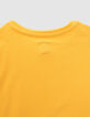 T-shirt jaune bio marquages typo garçon-5