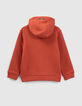 Boys’ brick cardigan with visor on hood-4