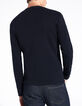 Men’s navy knit cardigan with zip pockets-3