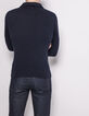 Men's navy blue sweater-3