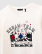 Girls' off-white 3D cheerleaders image T-shirt-3