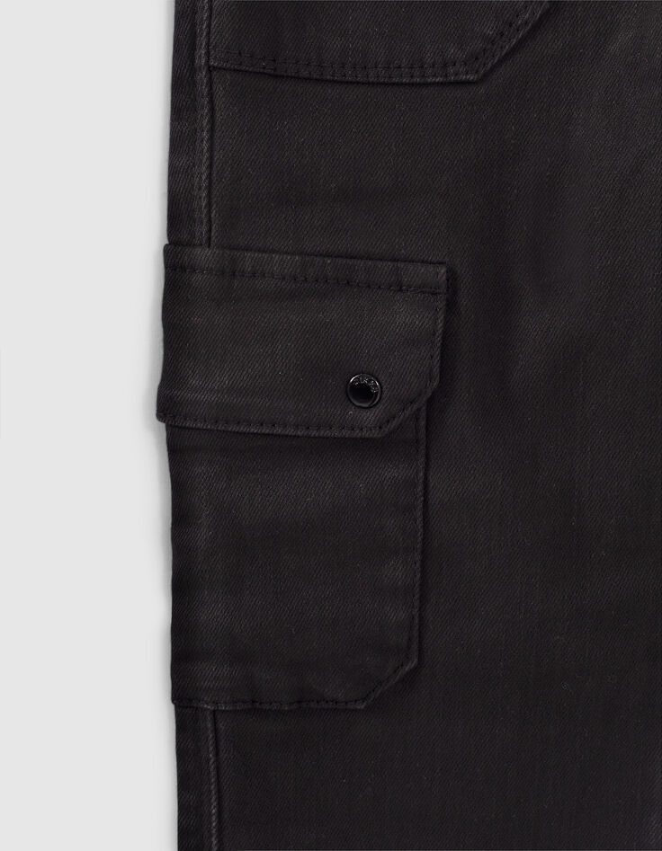 Girls’ black CARGO trousers-4
