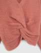 Girls’ terracotta knit front/back reversible sweater-6