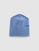 Blaue Babywendemütze mit Rocker-Print aus Biobaumwolle-4