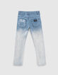 Boys’ faded blue deep dye slim jeans-4