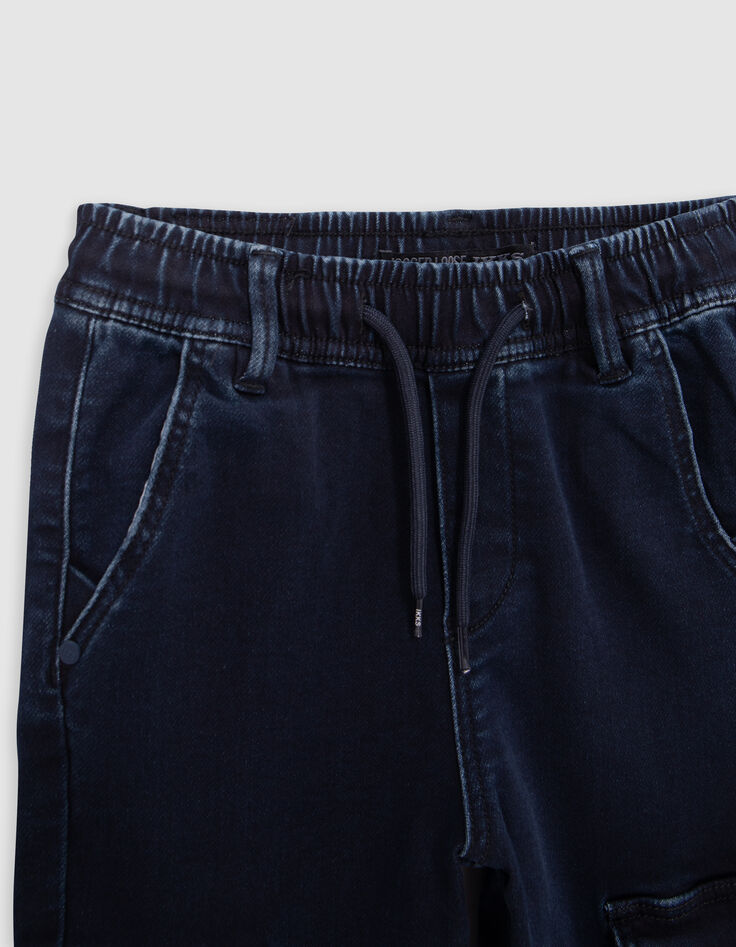 JOGGER blaue Jeans für Jungen in lockerer Passform-4