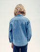 Blauw denim shirt waterloos bericht rug jongen-1