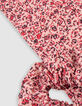 Girl's pink floral print chouchou-foulchie-3