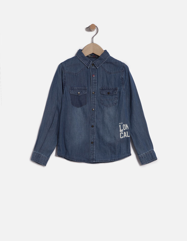 Boys' denim shirt-1