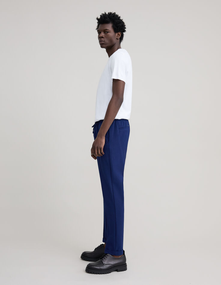 Jogpant indigo seersucker Homme-6