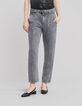 Jean baggy gris Lyocell® cropped Femme-2