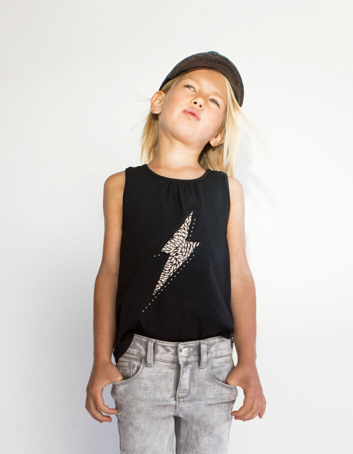 Poivre Blanc - Camiseta de tirantes 2126 negra para niña, talla de 10 años,  color negro : : Moda
