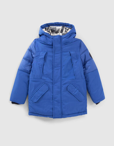 Parka bleu électrique détails matelassés garçon - IKKS