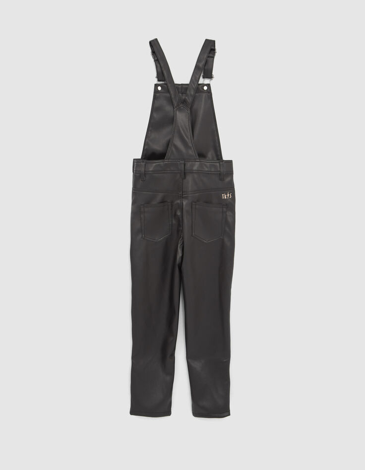 Girls’ black rock vibe dungarees-4