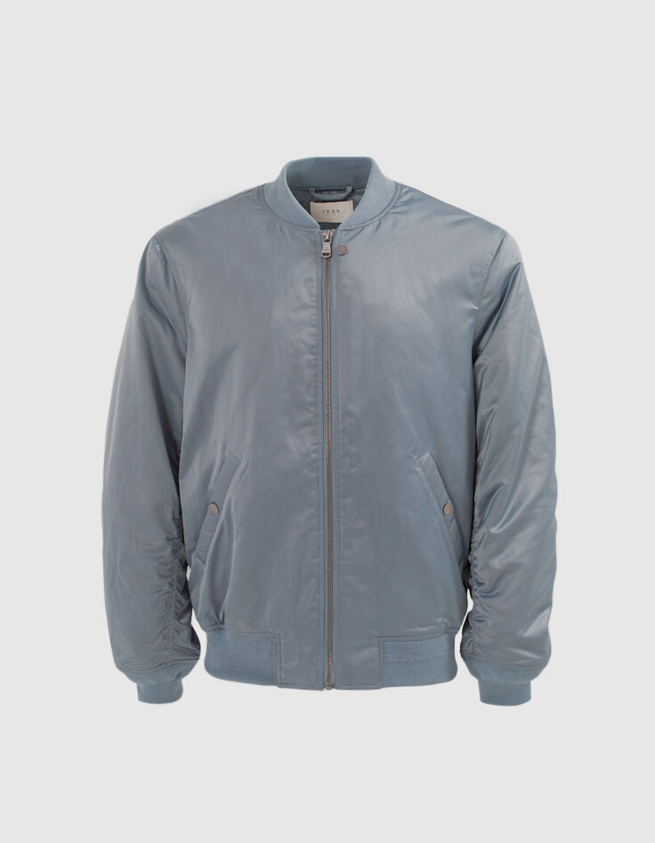 Bomber light blue nailon raso hombre-6