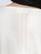 Pure Edition-Ecru vest tricot 100% kasjmier Dames-5