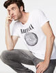 Men's white NIRVANA Vestibule Circle T-shirt-1