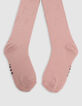 Girl’s pink lightning jacquard knit tights-3