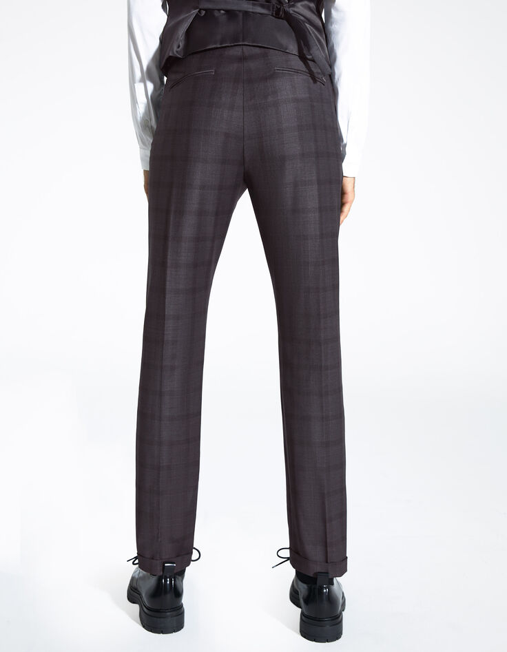 Men’s indigo checked TRAVEL SUIT suit trousers-3