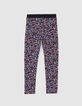 Leggings reversibles estrellas azul marino niña-4