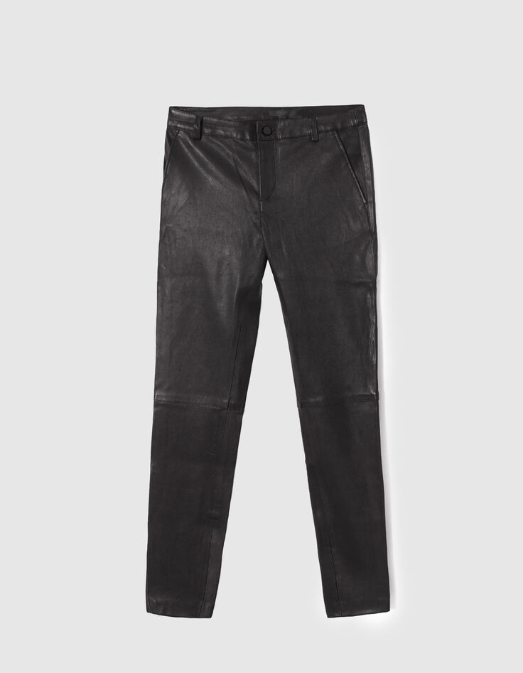 Women's lambskin trousers-5