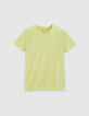 T-shirt L'Essentiel anis coton bio encolure V Homme-6
