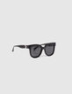 Women’s black oversize butterfly frame sunglasses-5