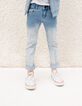 Faded Blue Slim-Jungenjeans mit Deep-Dye-Optik-2