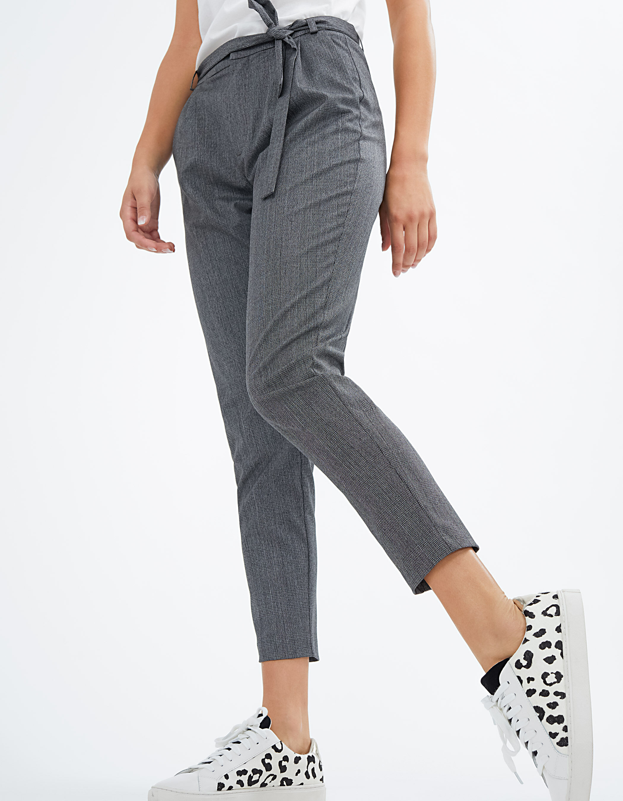 Buy Charcoal Grey Trousers & Pants for Women by People by Pantaloons Online  | Ajio.com