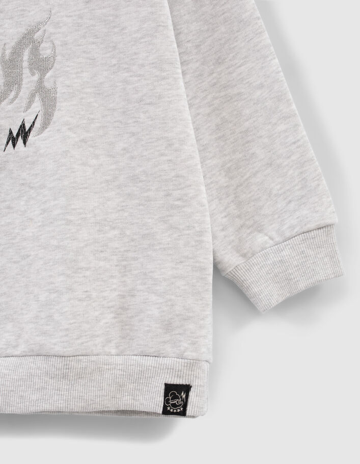 Mickey Life Sweat Fille ONLY - Taille 12 ans - Couleur GRIS Gris