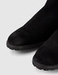 Schwarze Chelsea-Herrenstiefel aus Veloursleder-6