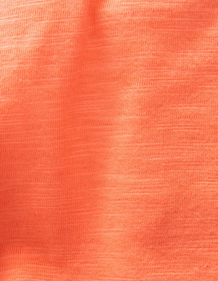 Boys’ neon orange organic cotton T-shirt, lenticular image-8