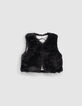 Baby girls’ black and silver reversible waistcoat-3