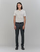 Men’s off-white cotton modal polo shirt-2