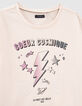 Girl’s ecru organic cotton stars and lightning T-shirt-3