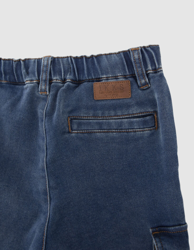 Jogger EASY BATTLE blauwe denim jongens-6