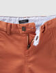 Bermuda chino orange garçon-5