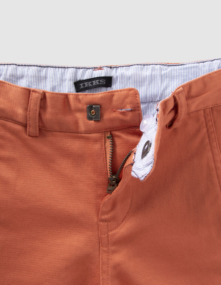 Oranje chino-bermuda jongens-5