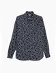 Chemise slim indigo à motif floral Homme-6