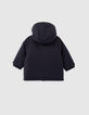 Baby boy navy lined parka-3