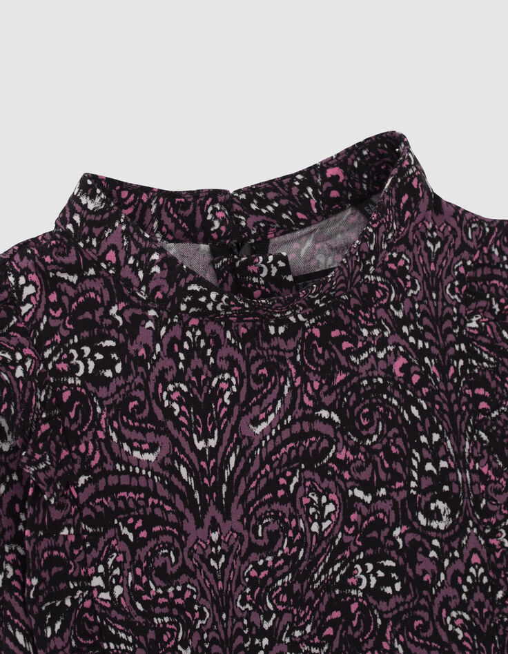 Girls’ pink paisley print LENZING™ ECOVERO™ blouse-4