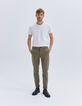 Pantalon chino SLIM kaki Homme-1