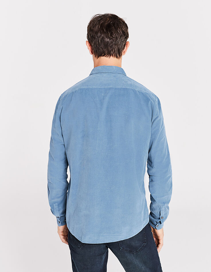 Men’s glacier needlecord SLIM shirt-3