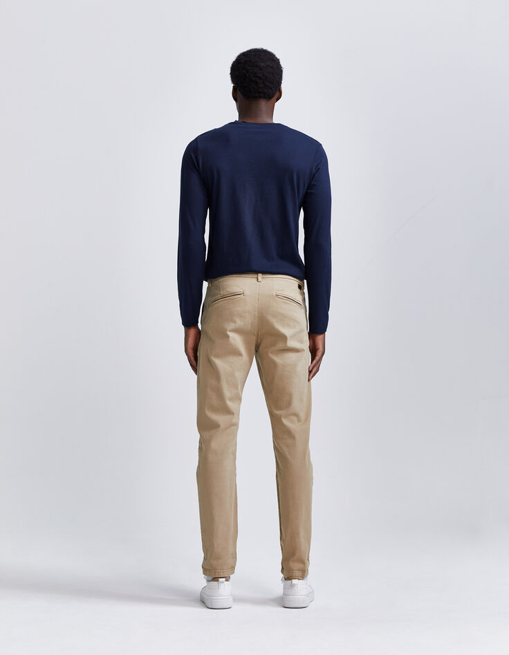 Pantalon chino SLIM beige Homme-8