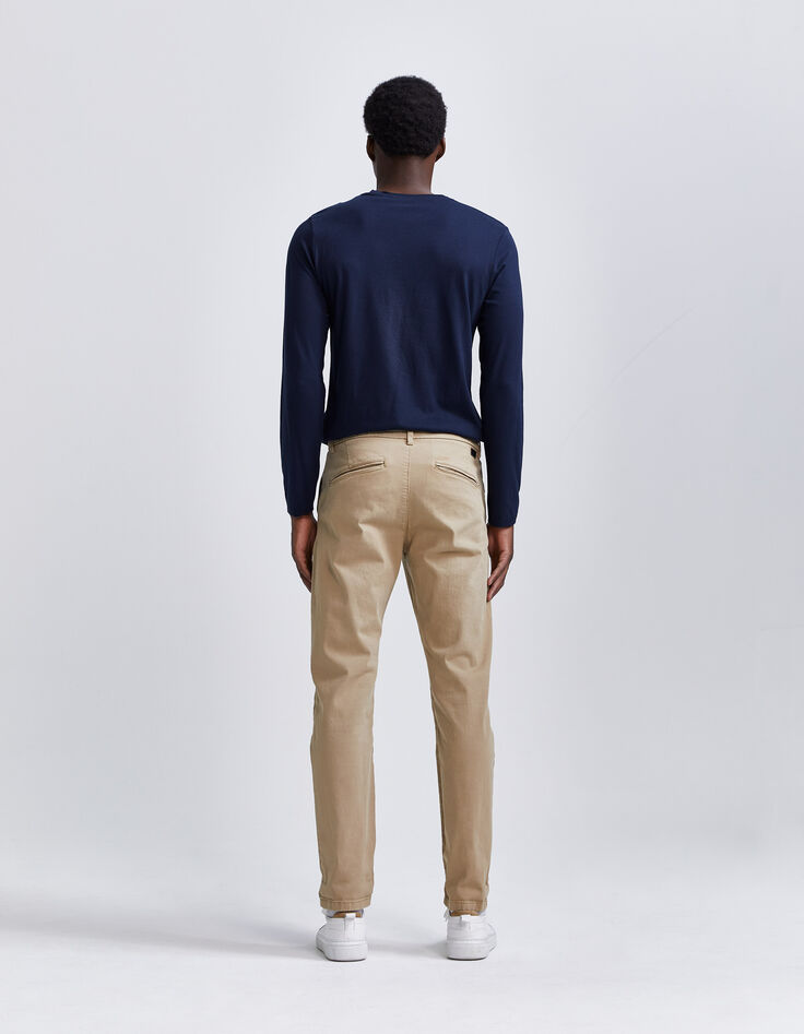 Beige chino voor heren-8