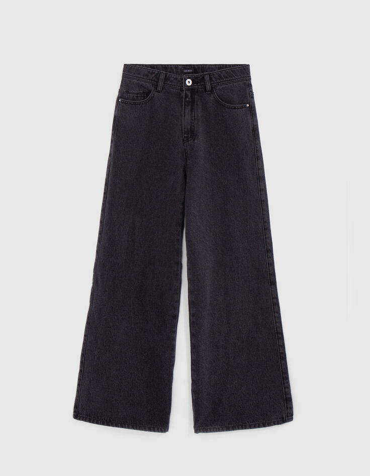 Grijze, vervaagde meisjesjeans LARGE-3